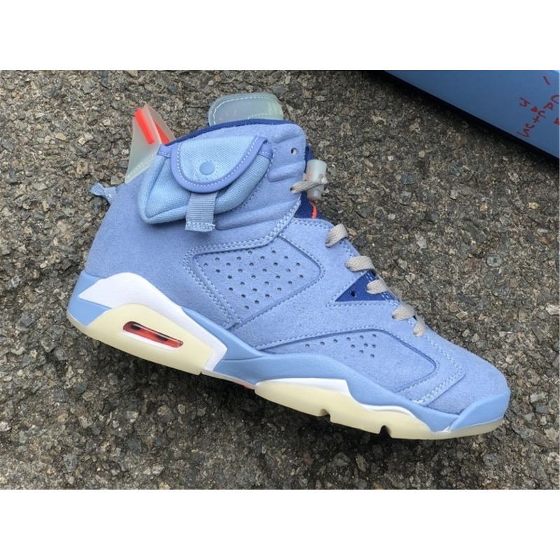 Jordan 6&Travis Scott North Carolina Blue