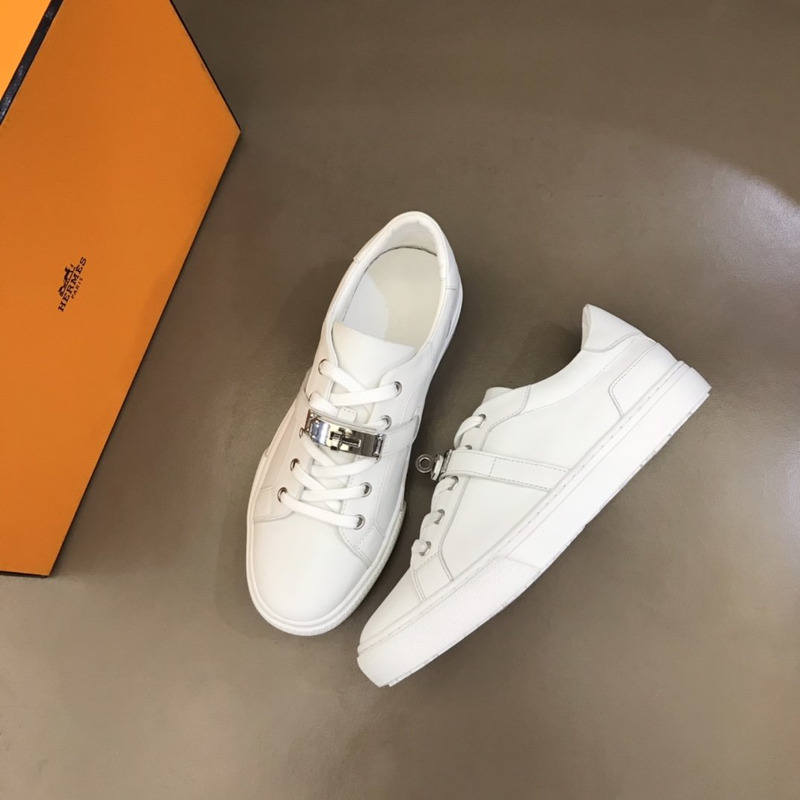 H**mes kelly day low-top sneakers white/silver