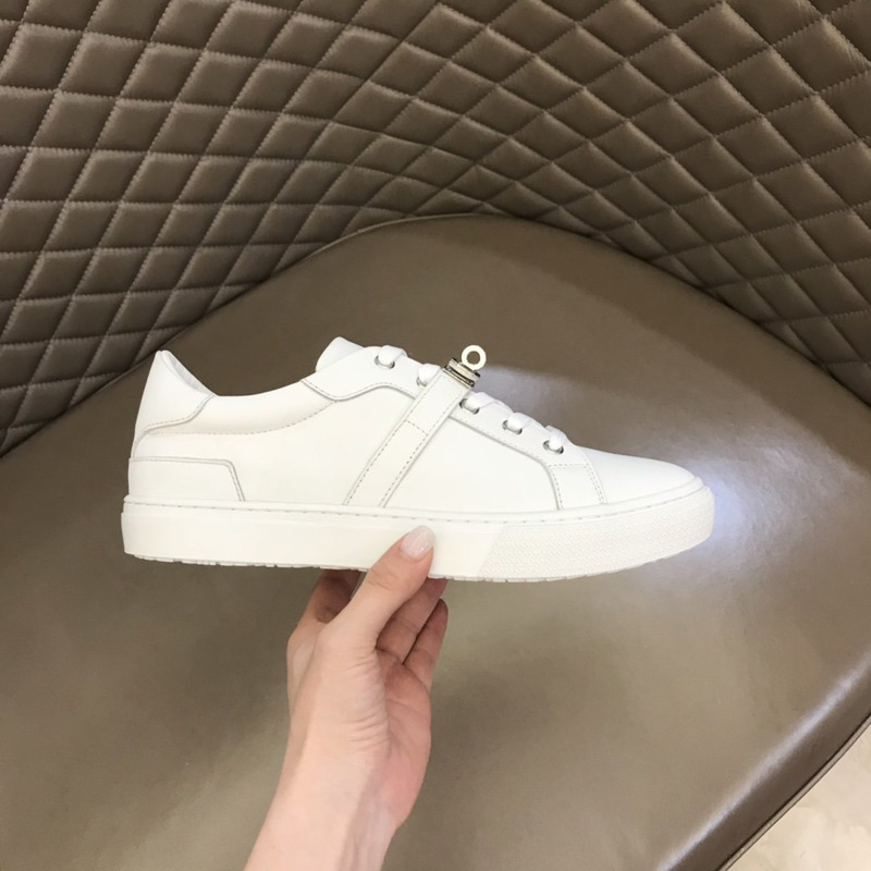 H**mes kelly day low-top sneakers white/silver