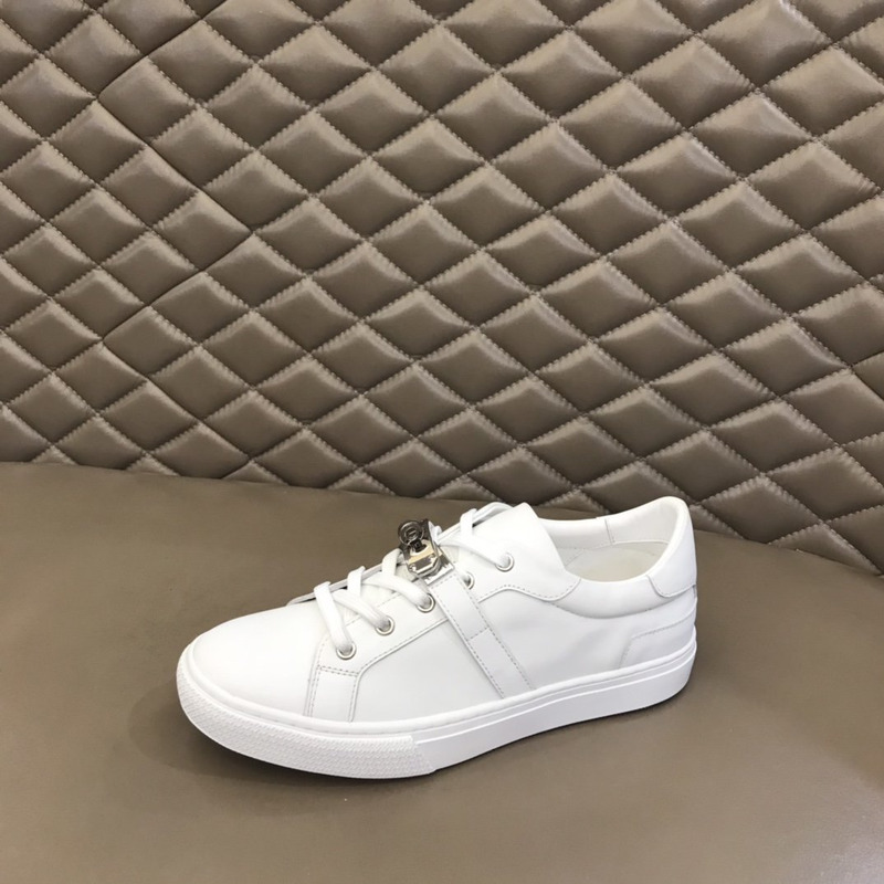 H**mes kelly day low-top sneakers white/silver