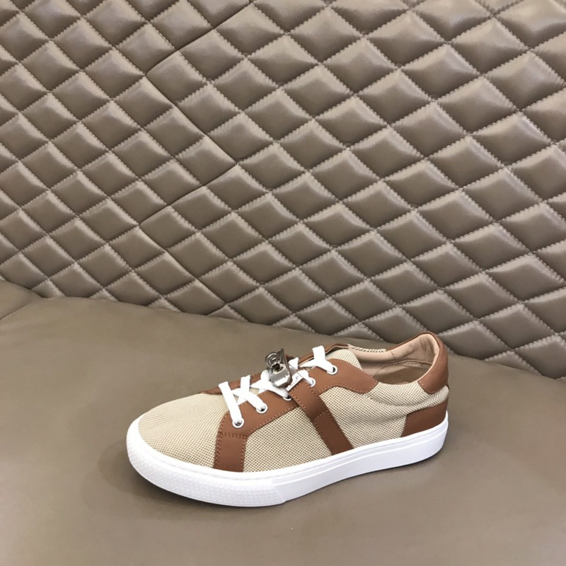 H**mes kelly day low-top sneakers beige