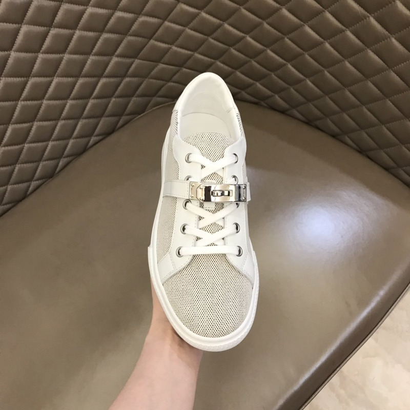 H**mes kelly day low-top sneakers grey