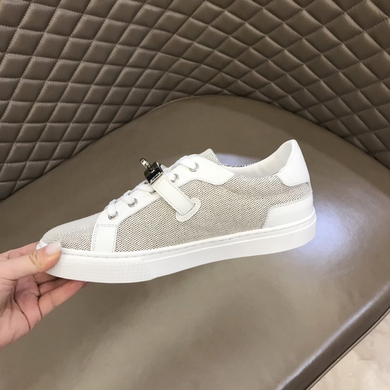 H**mes kelly day low-top sneakers grey