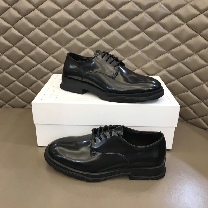 Alexander Mcqueen Slim Tread Lace-up Leather Derby Shoes