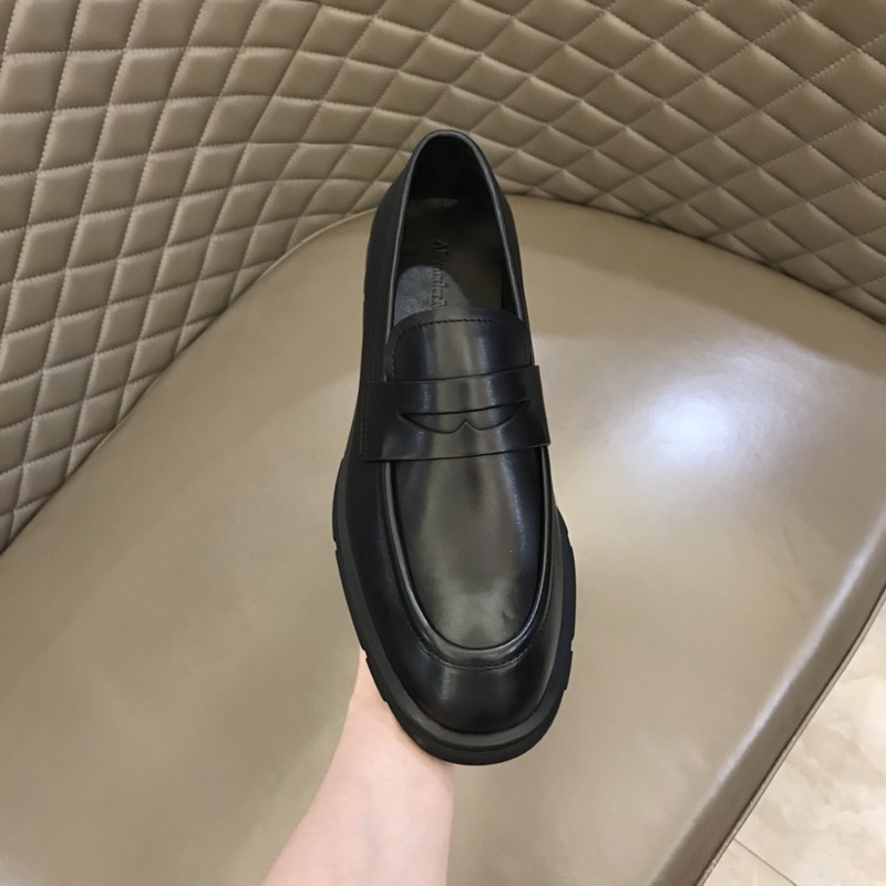 Alexander Mcqueen Rubber-Sole Loafers Black