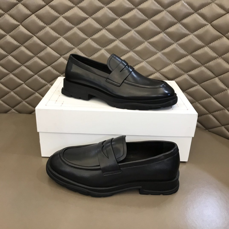 Alexander Mcqueen Rubber-Sole Loafers Black