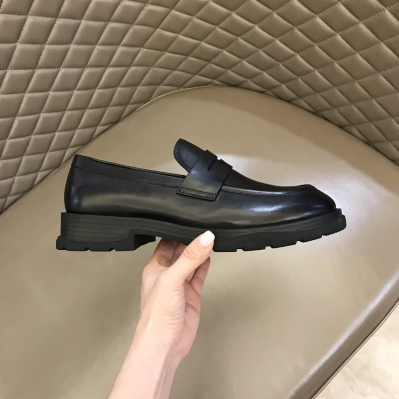 Alexander Mcqueen Rubber-Sole Loafers Black