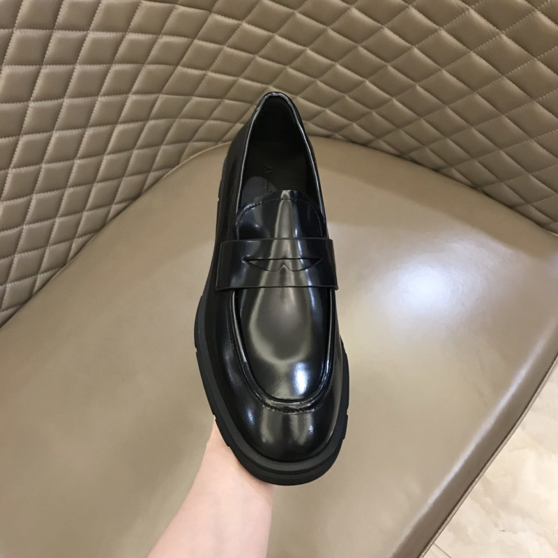 Alexander Mcqueen Rubber-Sole Loafers Black