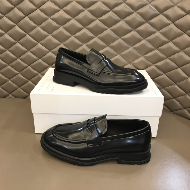 Alexander Mcqueen Rubber-Sole Loafers Black