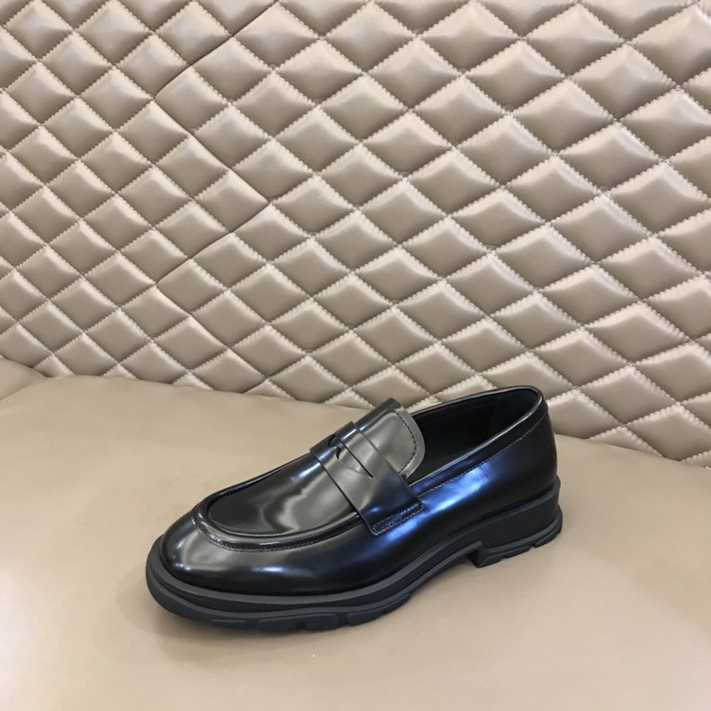 Alexander Mcqueen Rubber-Sole Loafers Black