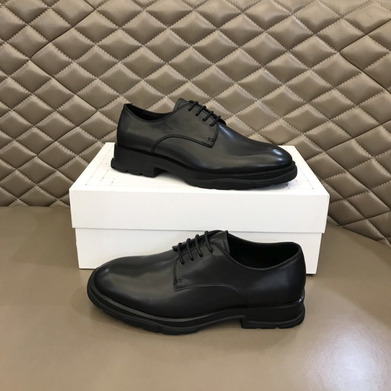 Alexander Mcqueen Slim Tread Lace-up Leather Derby Shoes