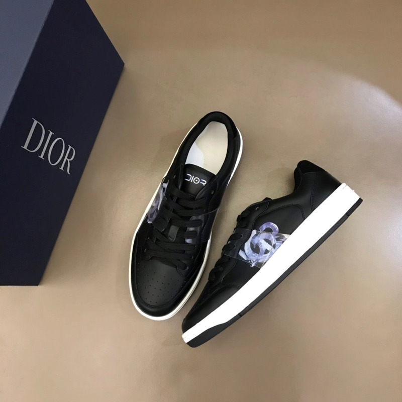 D*or b27 printed low-top sneakers black