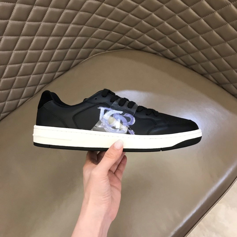 D*or b27 printed low-top sneakers black