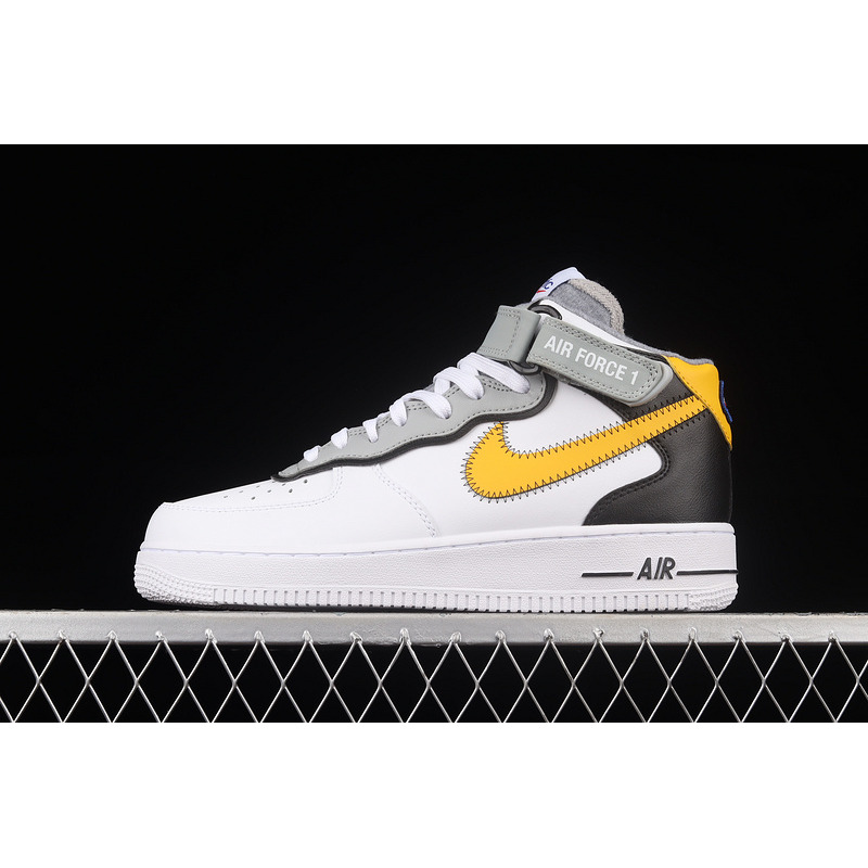 Nike Air Force 1 Mid  Athletic Club White Yellow