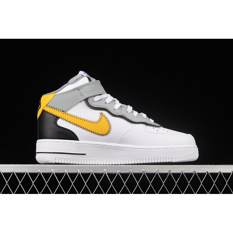 Nike Air Force 1 Mid  Athletic Club White Yellow