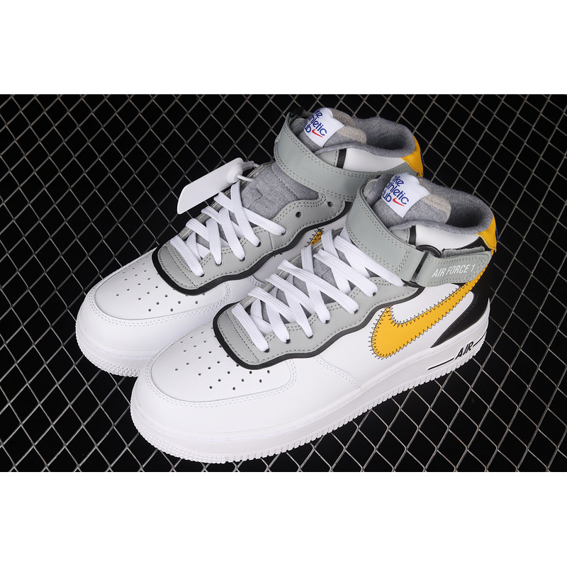 Nike Air Force 1 Mid  Athletic Club White Yellow