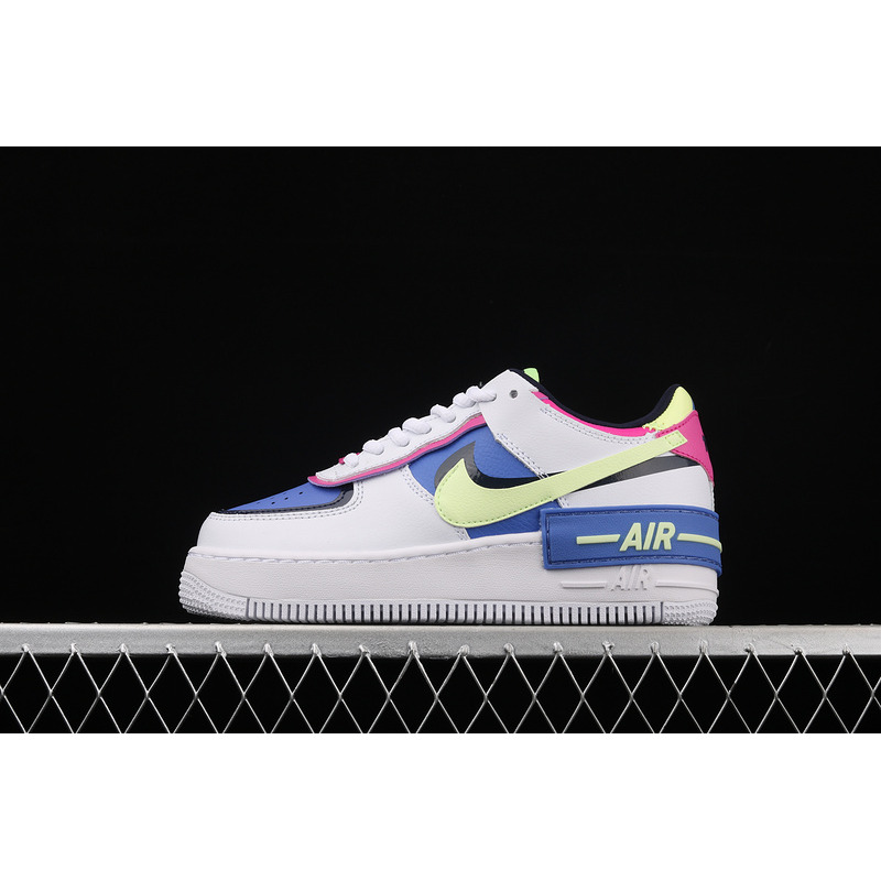 Nike Air Force 1 Shadow White Sapphire Barely Volt (W)