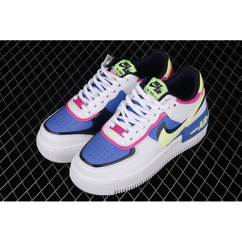 Nike Air Force 1 Shadow White Sapphire Barely Volt (W)