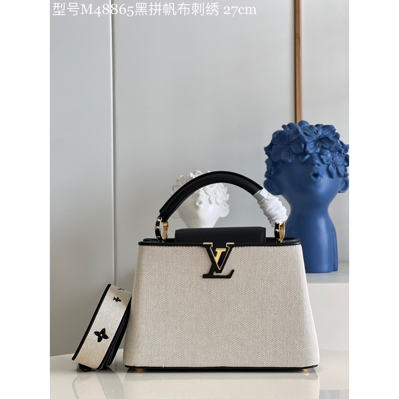 LV Capucines MM Bag Black