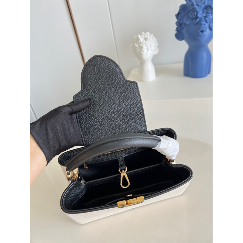 LV Capucines MM Bag Black