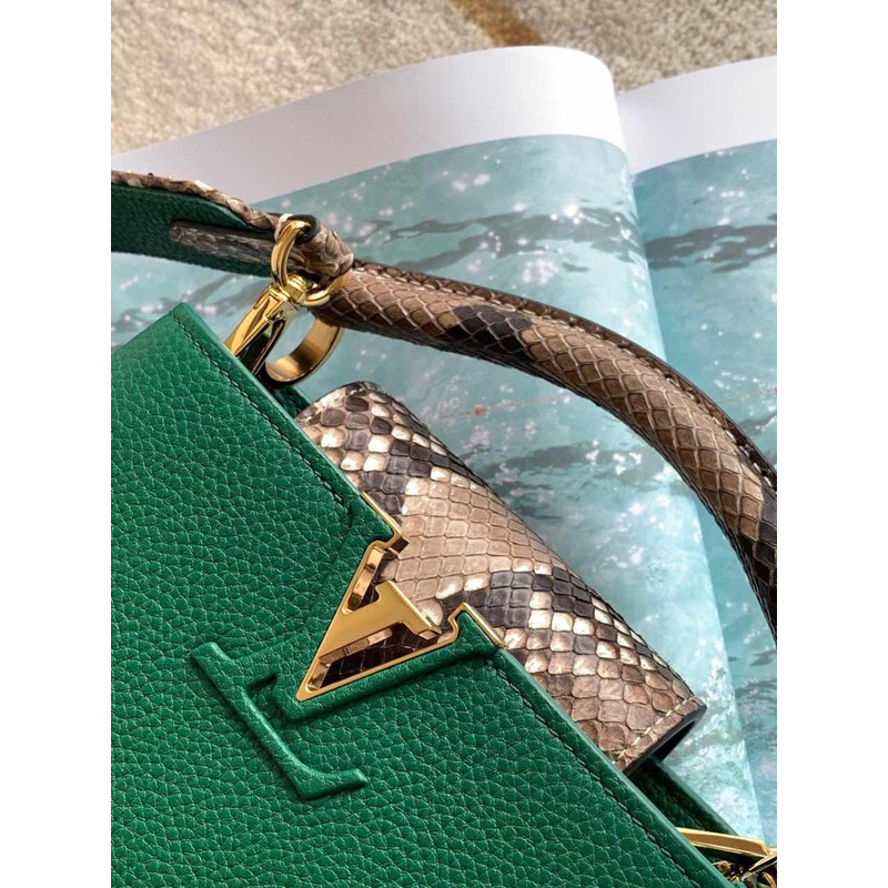 LV Capucines Mini Bag Emeraude