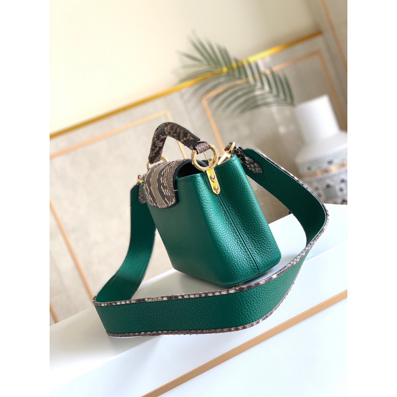 LV Capucines Mini Bag Emeraude