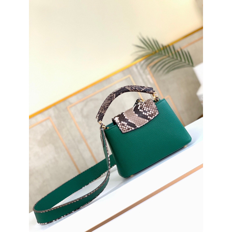 LV Capucines Mini Bag Emeraude