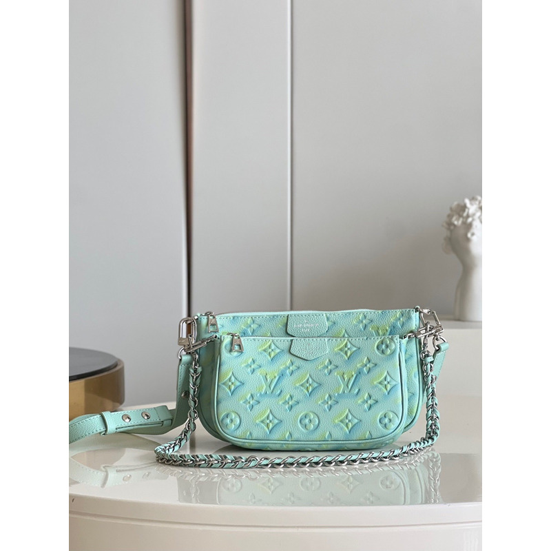 LV Multi Pochette Accesories Vert D''eau