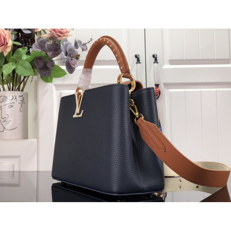 LV Capucines Bag Navy Blue 31.5 x 20 x 11cm