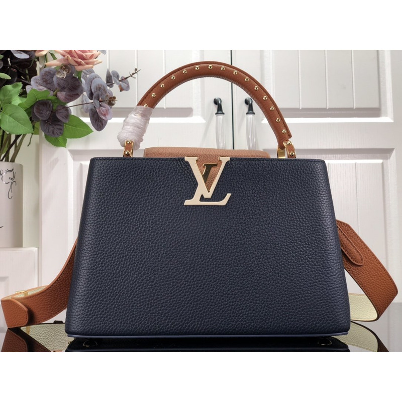 LV Capucines Bag Navy Blue 31.5 x 20 x 11cm