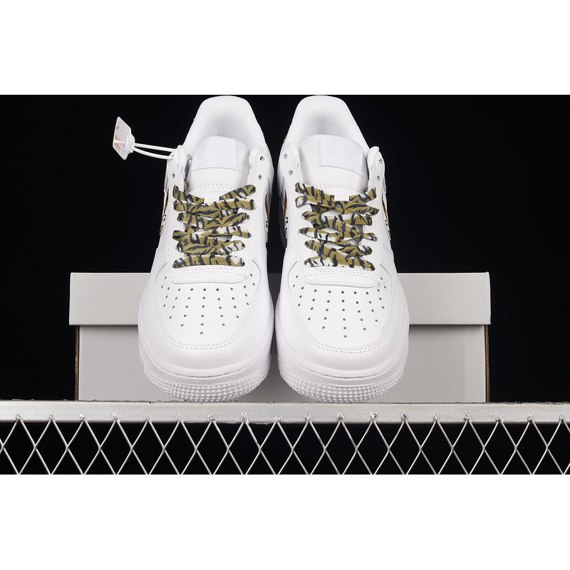 Nike Air Force 1 07 Low ESS White Yellow Brown Tiger CZ0270-108