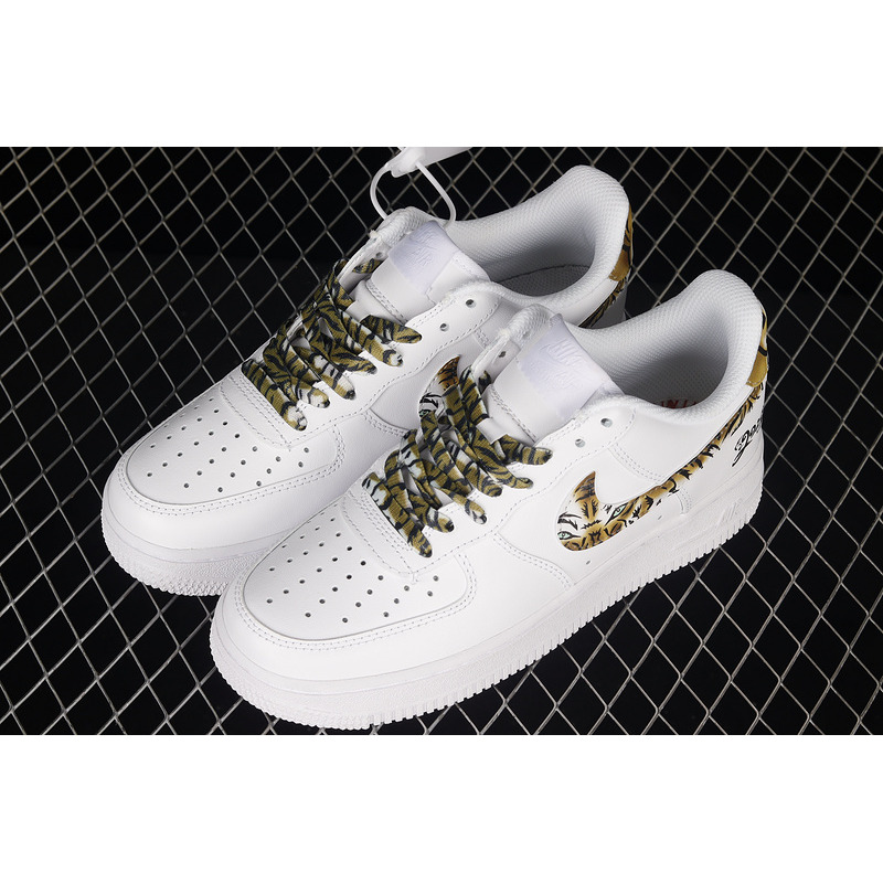 Nike Air Force 1 07 Low ESS White Yellow Brown Tiger CZ0270-108