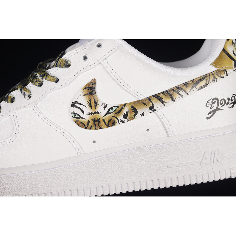 Nike Air Force 1 07 Low ESS White Yellow Brown Tiger CZ0270-108