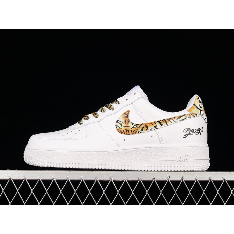 Nike Air Force 1 07 Low White Yellow Brown Tiger CZ0270-110