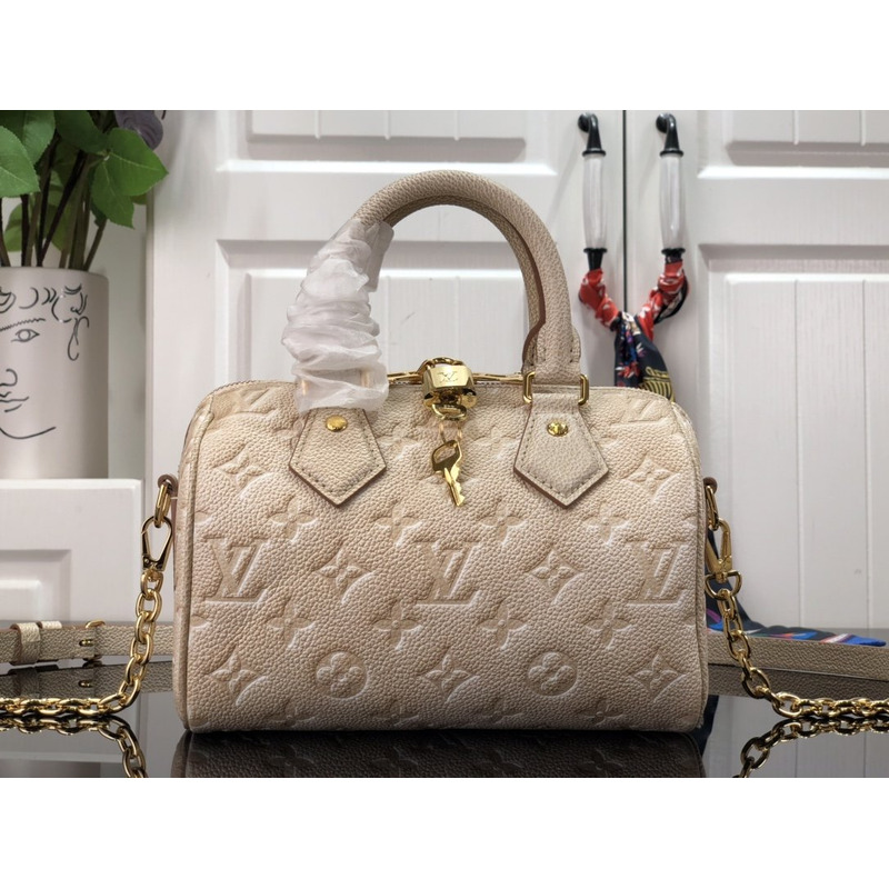 LV Speedy Bandoulière 20 Beige Clair