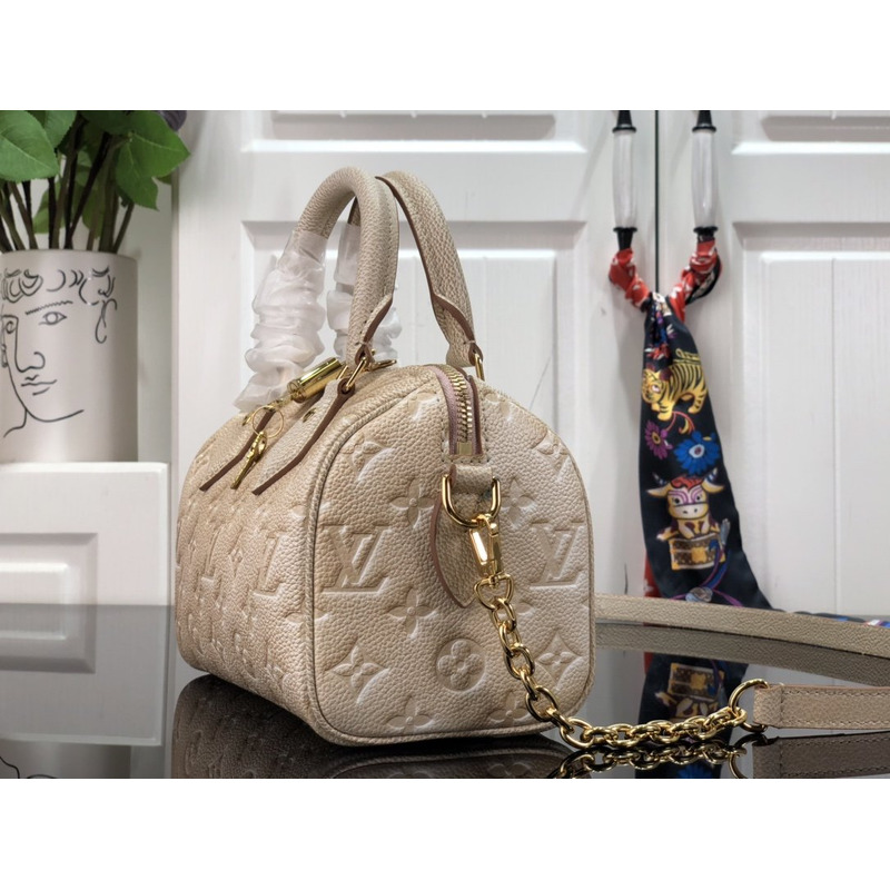 LV Speedy Bandoulière 20 Beige Clair