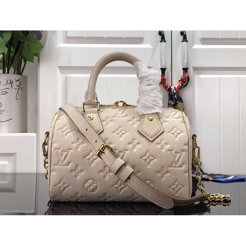 LV Speedy Bandoulière 20 Beige Clair