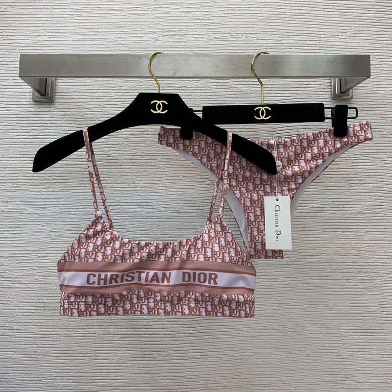 D*or printed bikini pink