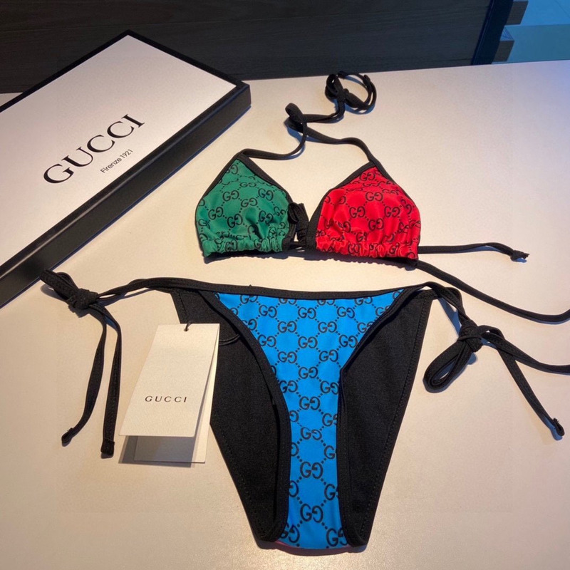 G*u*i multi color bikini