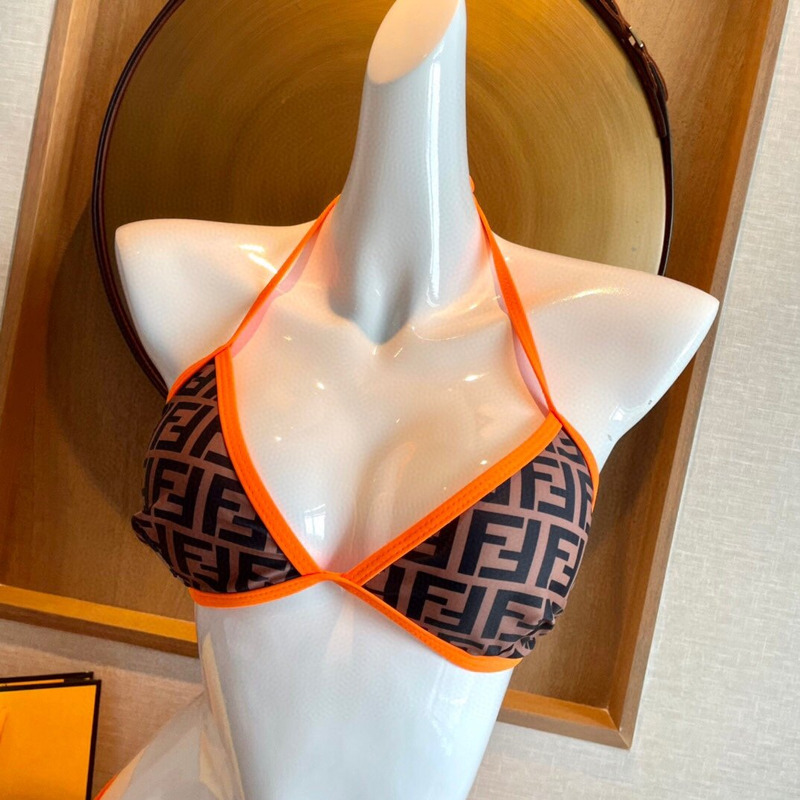 F**di monogram bikini set orange