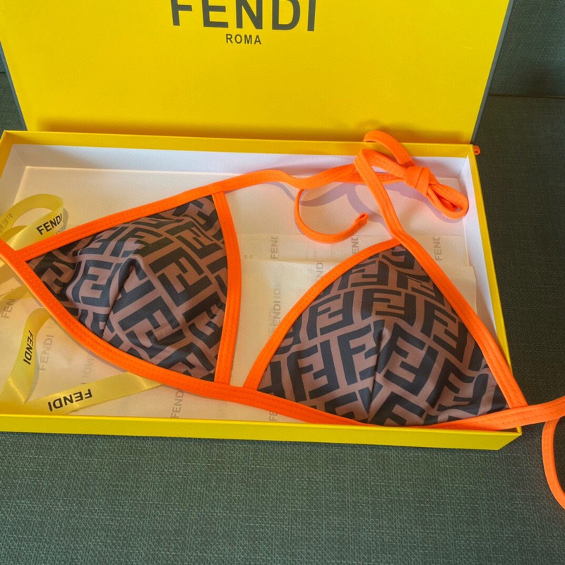 F**di monogram bikini set orange