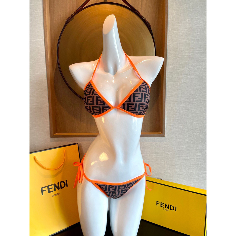 F**di monogram bikini set orange