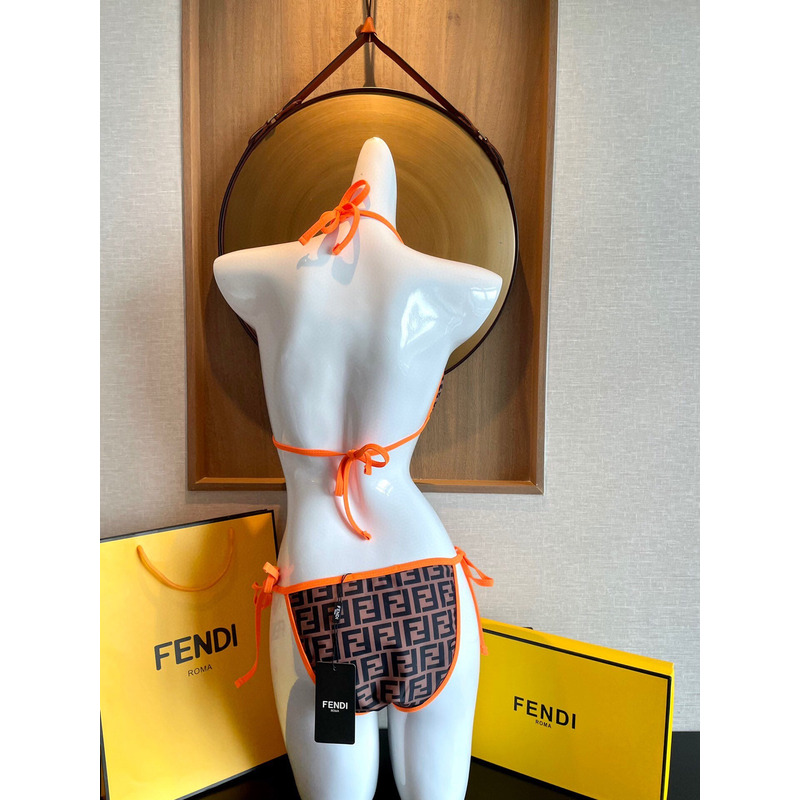 F**di monogram bikini set orange