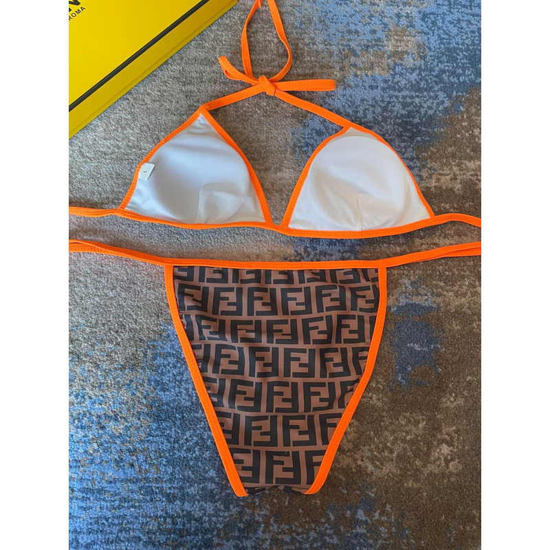 F**di monogram bikini set orange