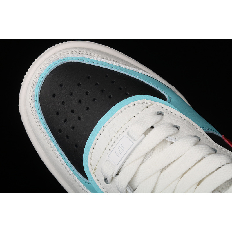 Nike Air Force 1 Shadow Bleached Aqua Chile Red DA4291-100