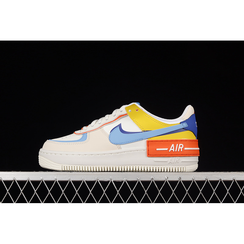 Nike  Air Force 1 Shadow In White and Primary Colours