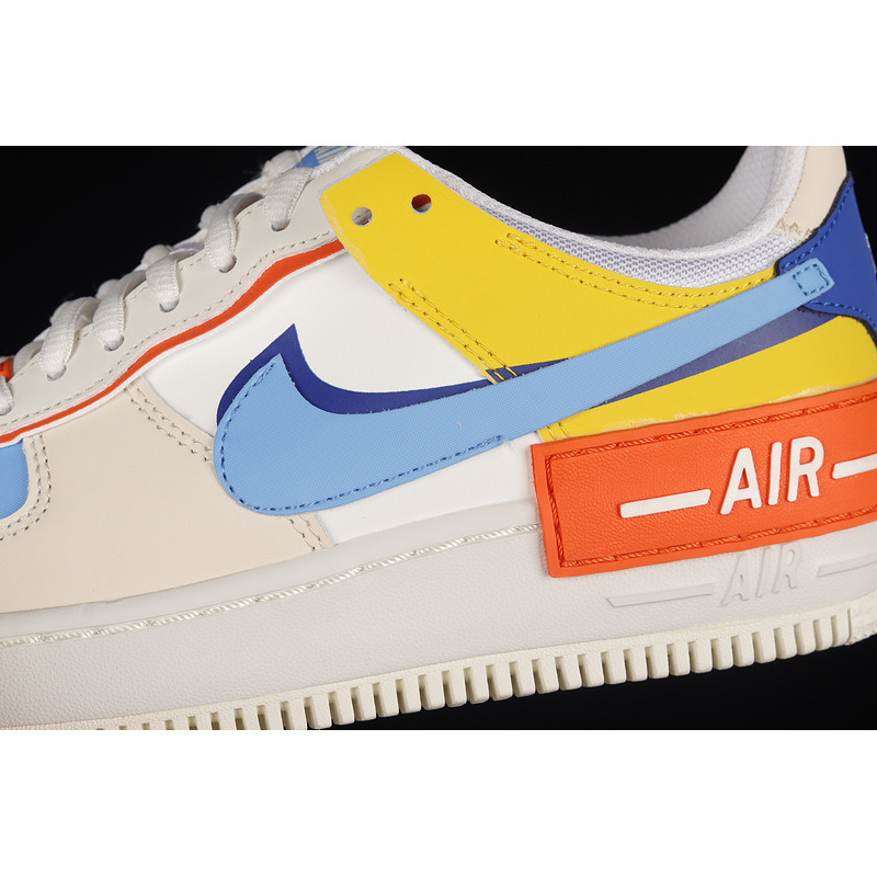 Nike  Air Force 1 Shadow In White and Primary Colours