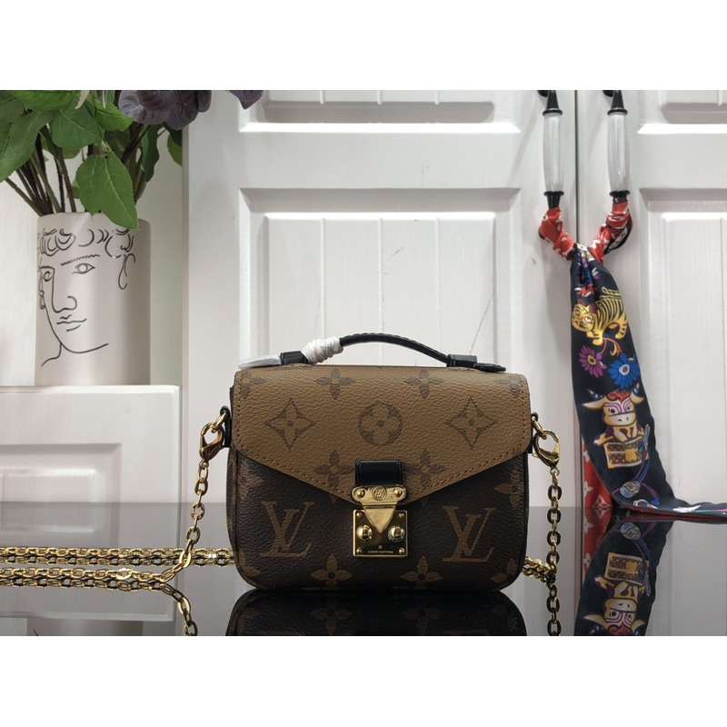 LV Metis Pochette Monogram Reverse Brown