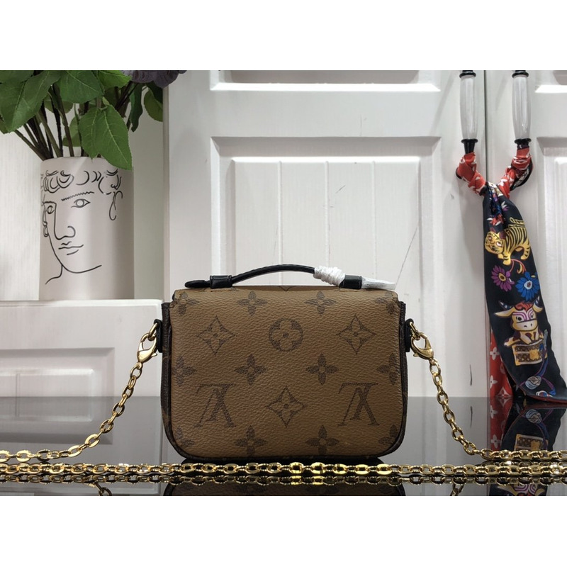 LV Metis Pochette Monogram Reverse Brown