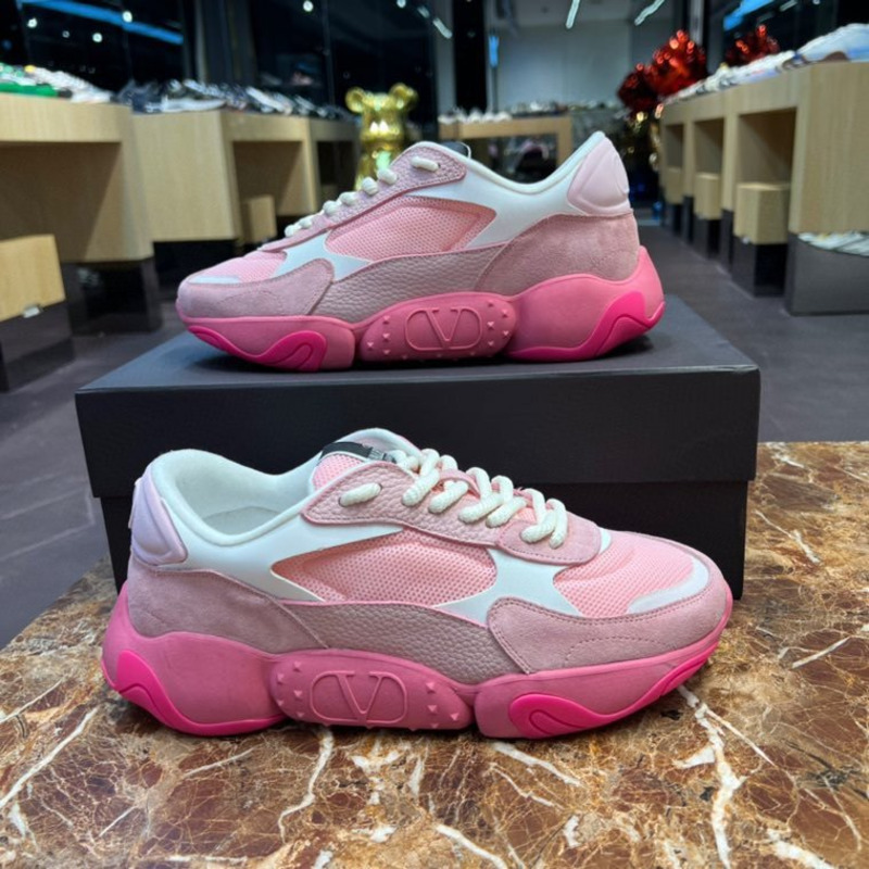 Valentino Garavani Bubbleback Sneakers Rosa Boreal